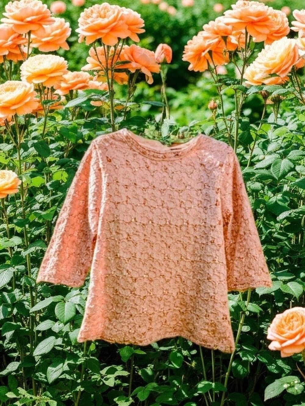 Intricate Rose Lace Blouse
